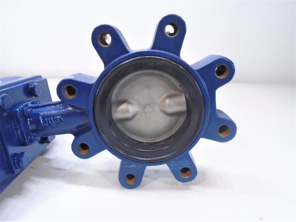 Amri 4" 150# Lined Butterfly Valve, Cast Iron 3G6K6XC w/Actuator CA-SR105-10-F/C